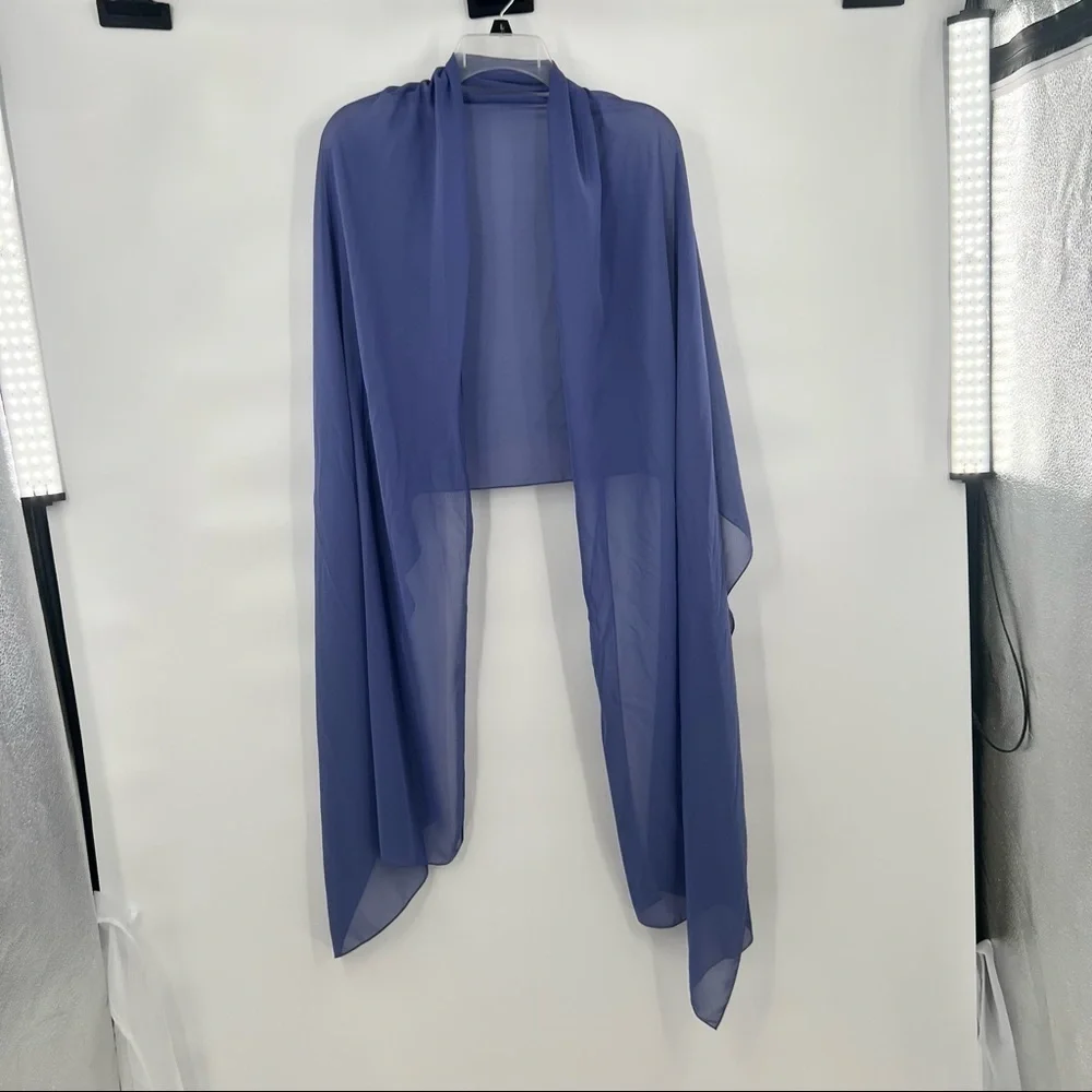 Badgley Mischka blue bridesmaid dress size 14 - Picture 6 of 8